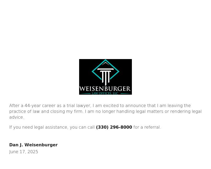 Weisenburger Law Offices, LLC - Ravenna OH Lawyers