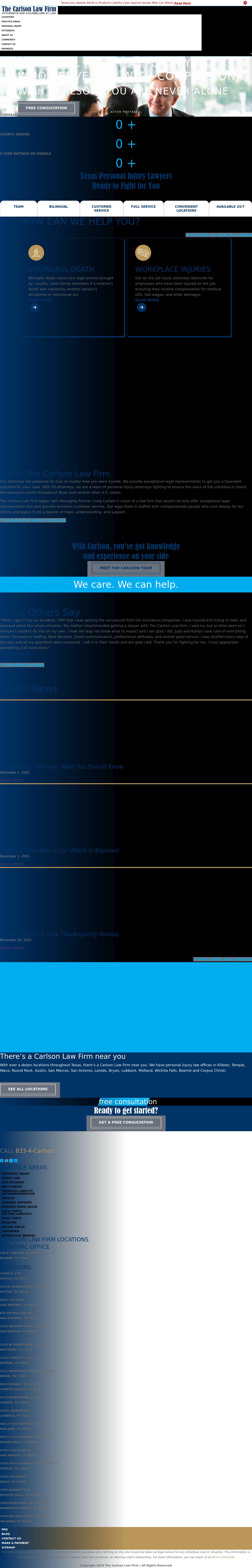 The Carlson Law Firm - Temple TX Lawyers