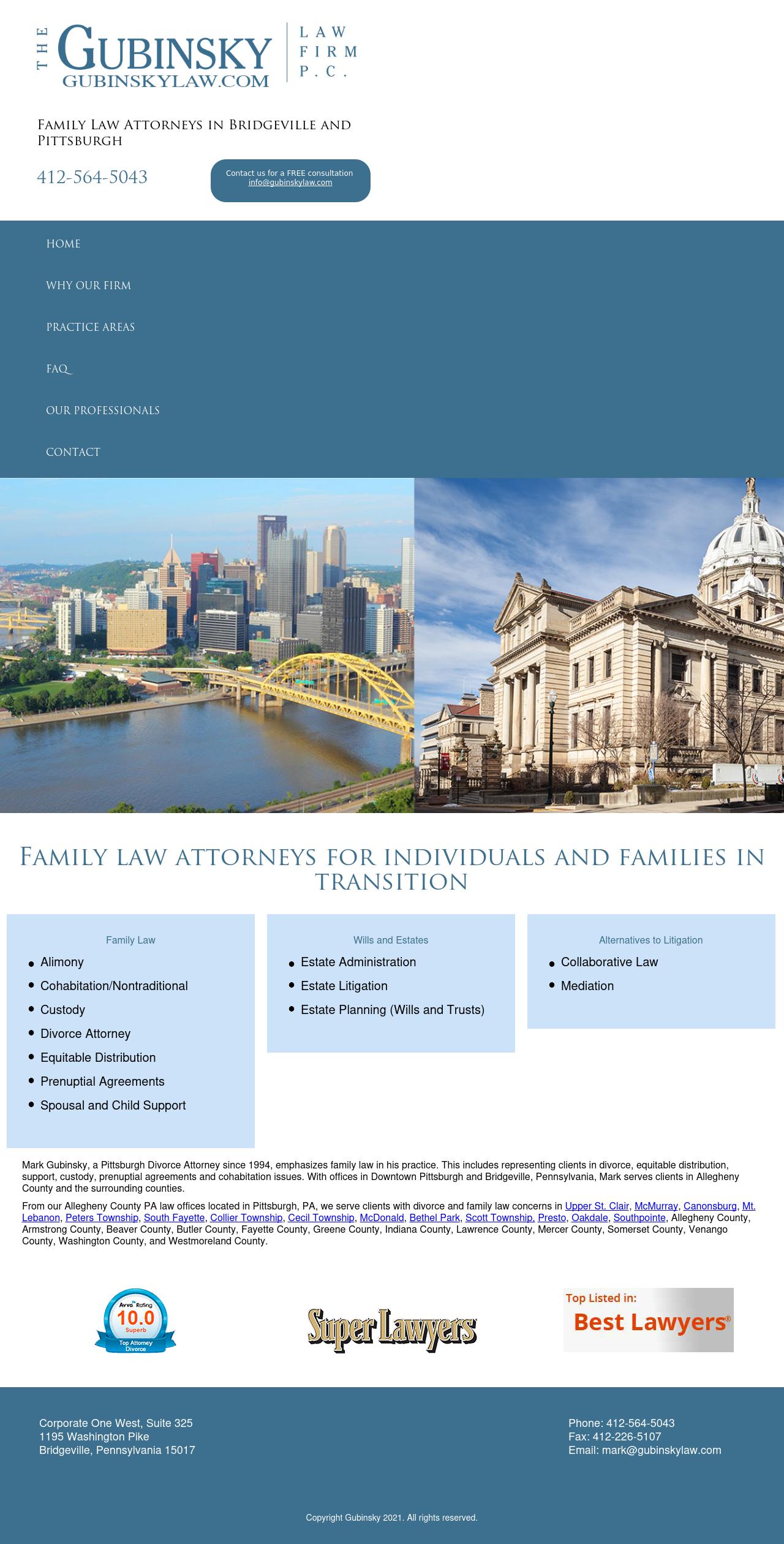 The Gubinsky Law Firm, P.C. - Bridgeville PA Lawyers