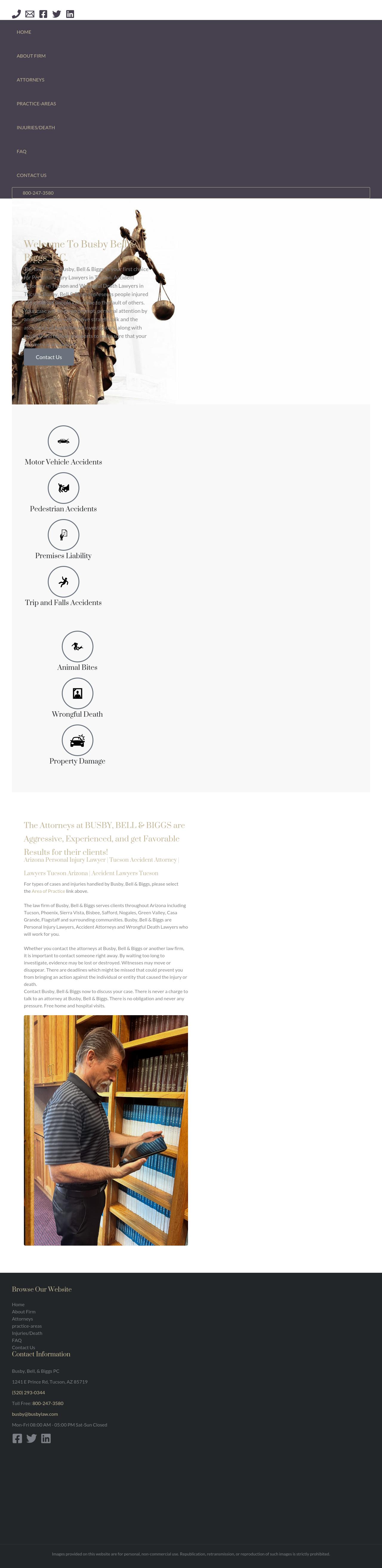 The Law Firm of Busby, Bell & Biggs, P.C. - Tucson AZ Lawyers