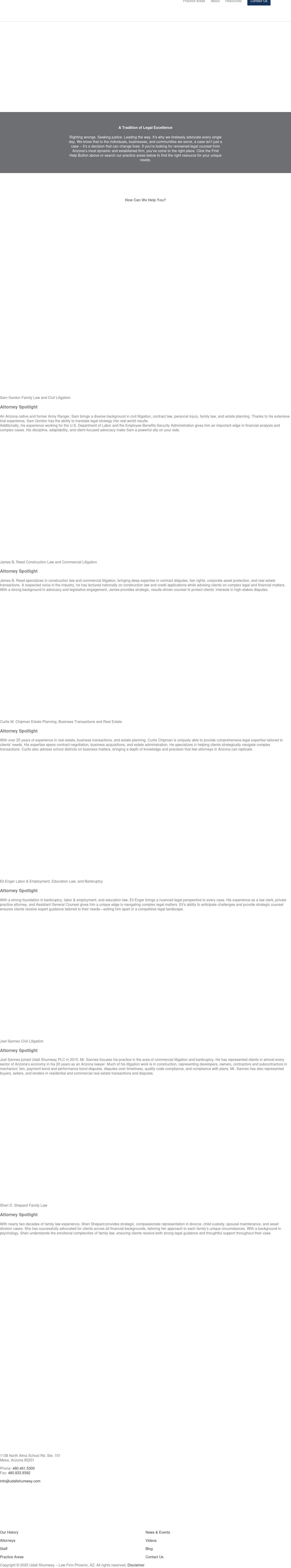 Udall Shumway PLC - Yuma AZ Lawyers