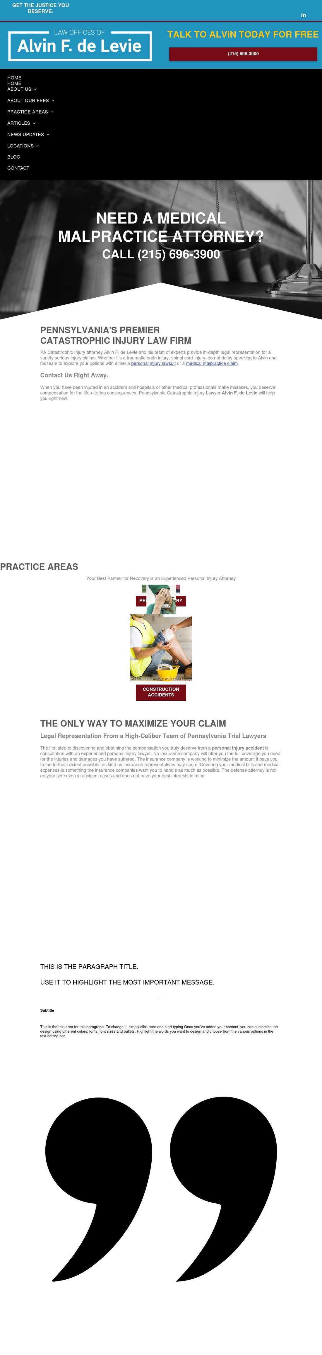 Alvin F. de Levie & Associates - Philadelphia PA Lawyers