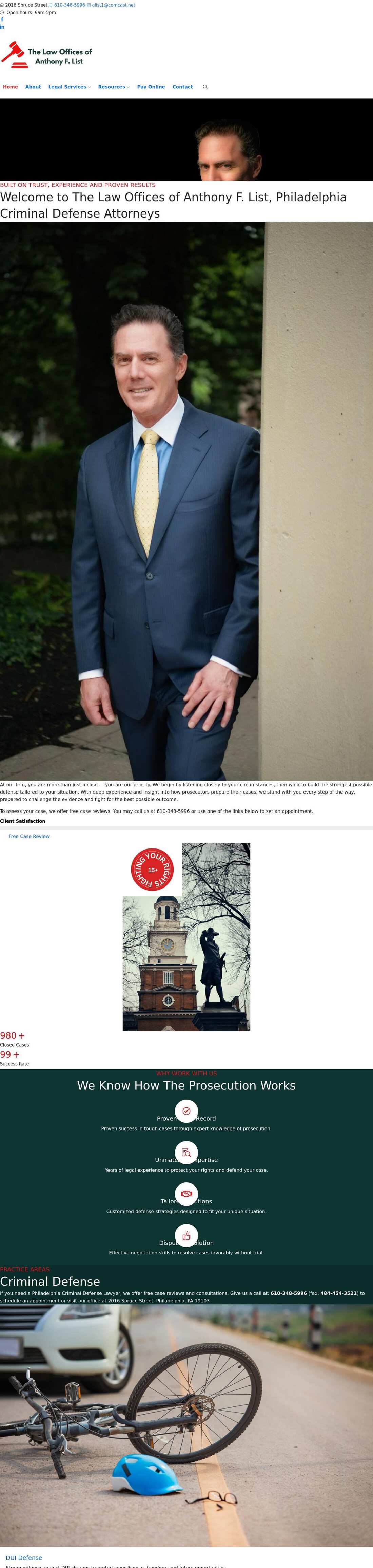 Anthony F. List - Media PA Lawyers