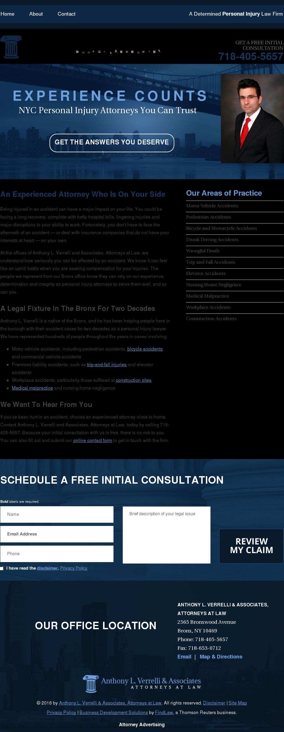 Anthony L. Verrelli & Associates, Attorneys at Law - Bronx NY Lawyers