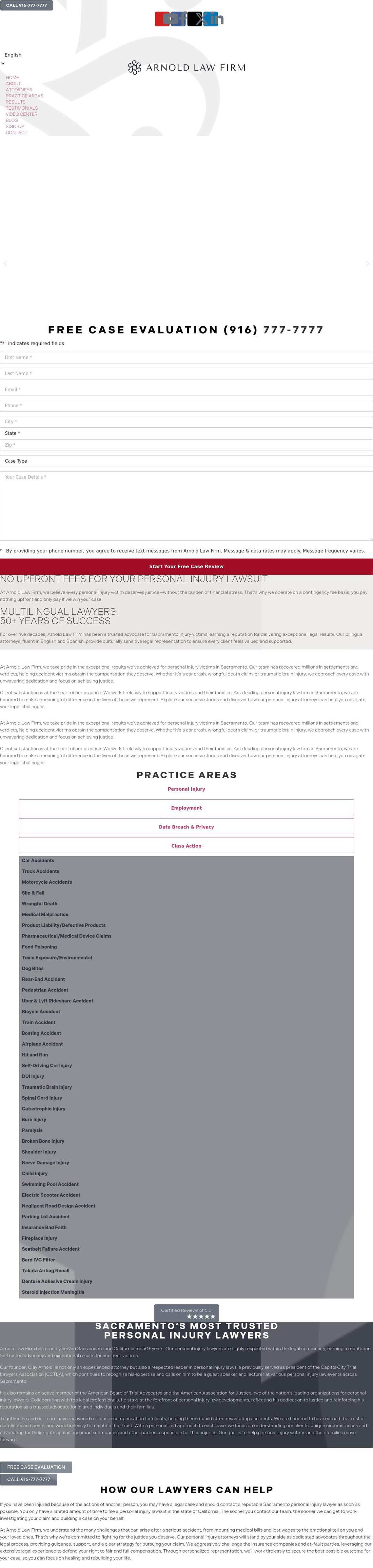 Arnold Law Firm - Sacramento CA Lawyers