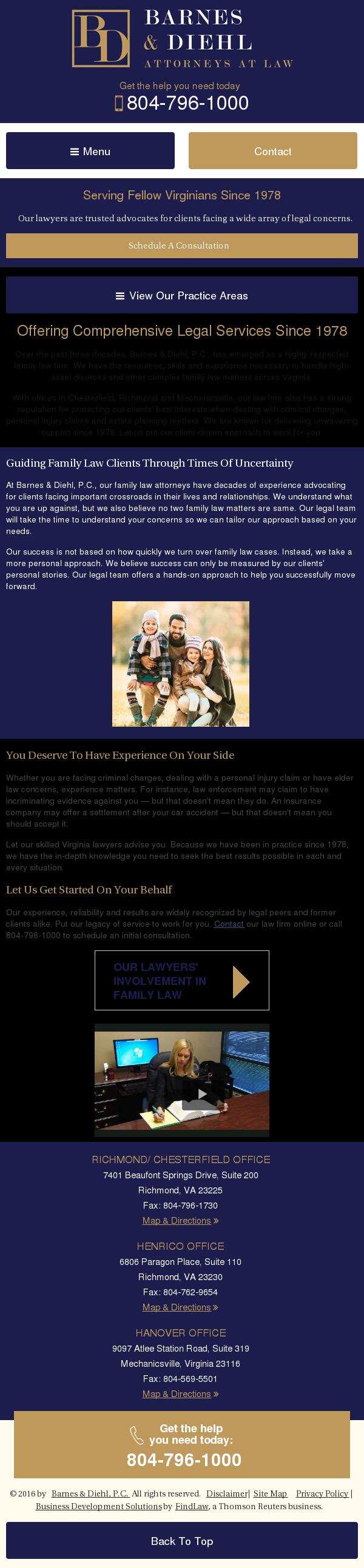 Barnes & Diehl, P.C. - Richmond VA Lawyers