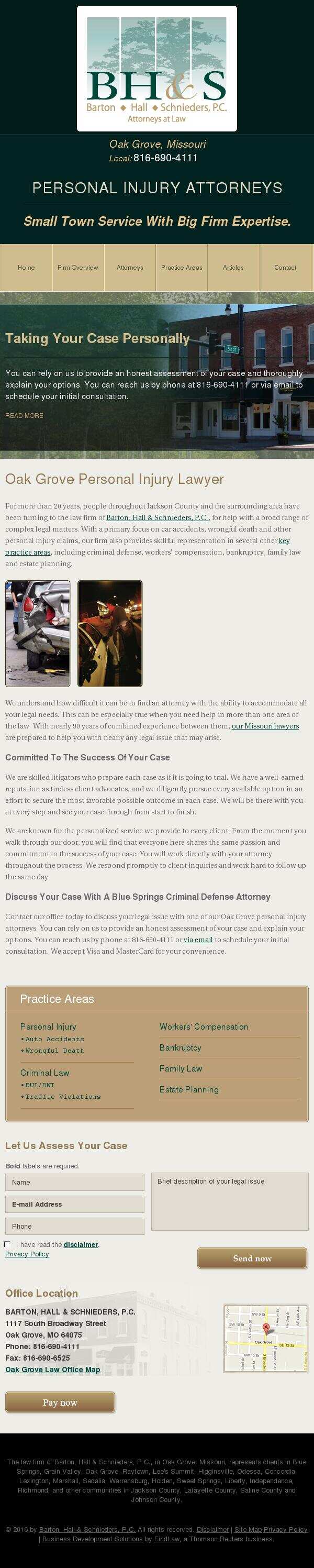 Barton, Hall & Schnieders, P.C. - Oak Grove MO Lawyers