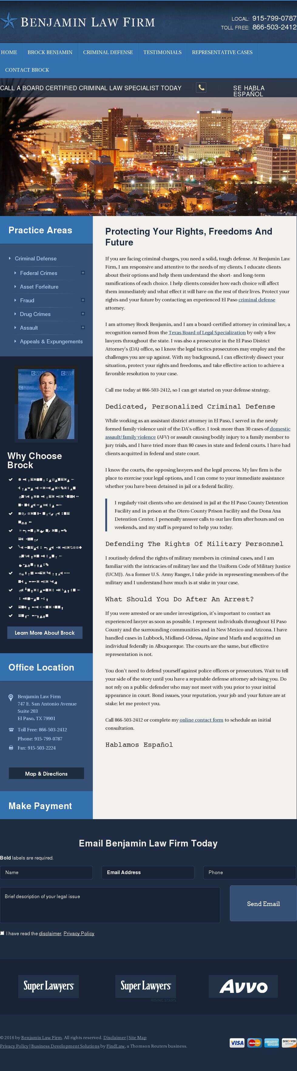 Benjamin Law Firm - El Paso TX Lawyers