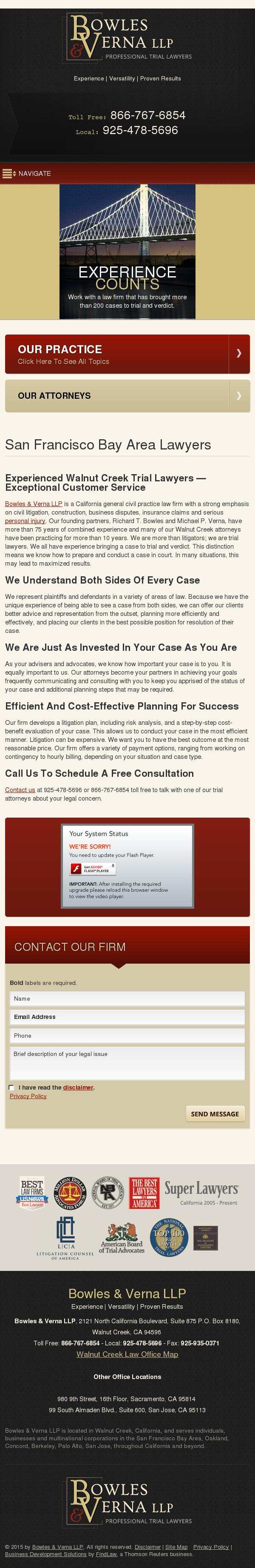 Bowles & Verna LLP - Walnut Creek CA Lawyers