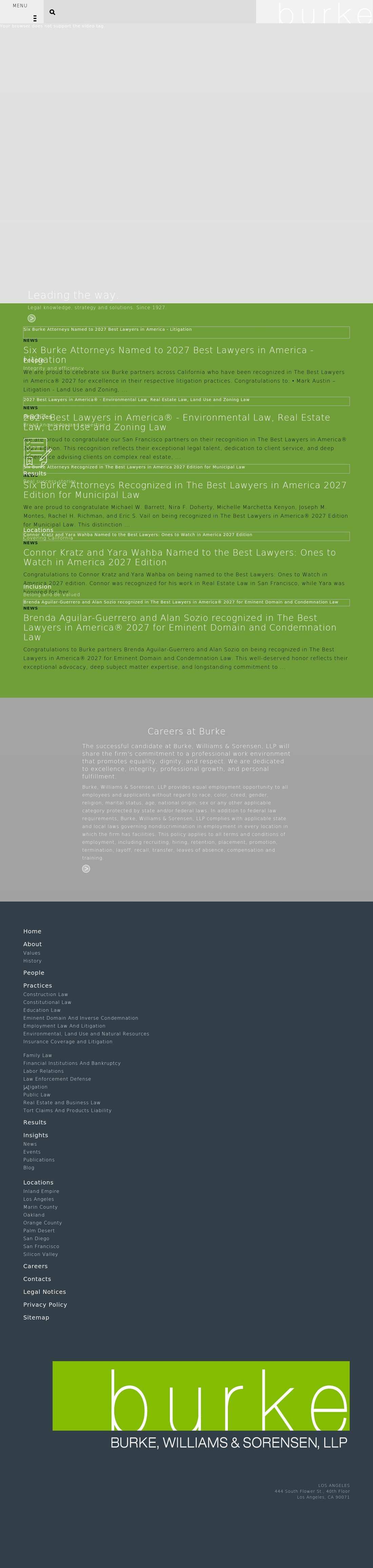 Burke, Williams & Sorensen, LLP - Camarillo CA Lawyers