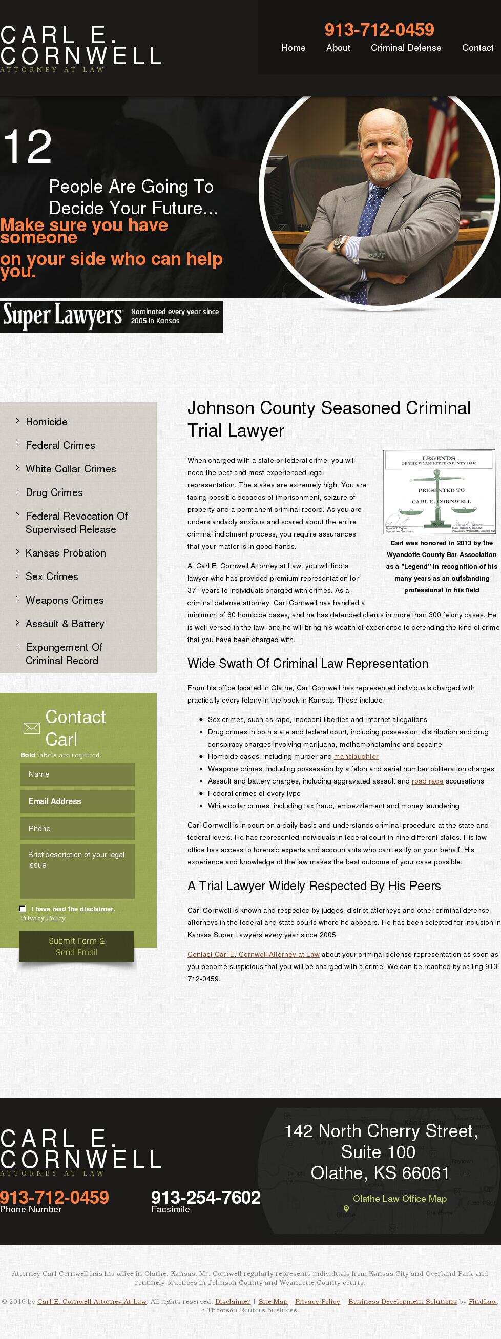 Carl E. Cornwell Attorney At Law - Olathe KS Lawyers