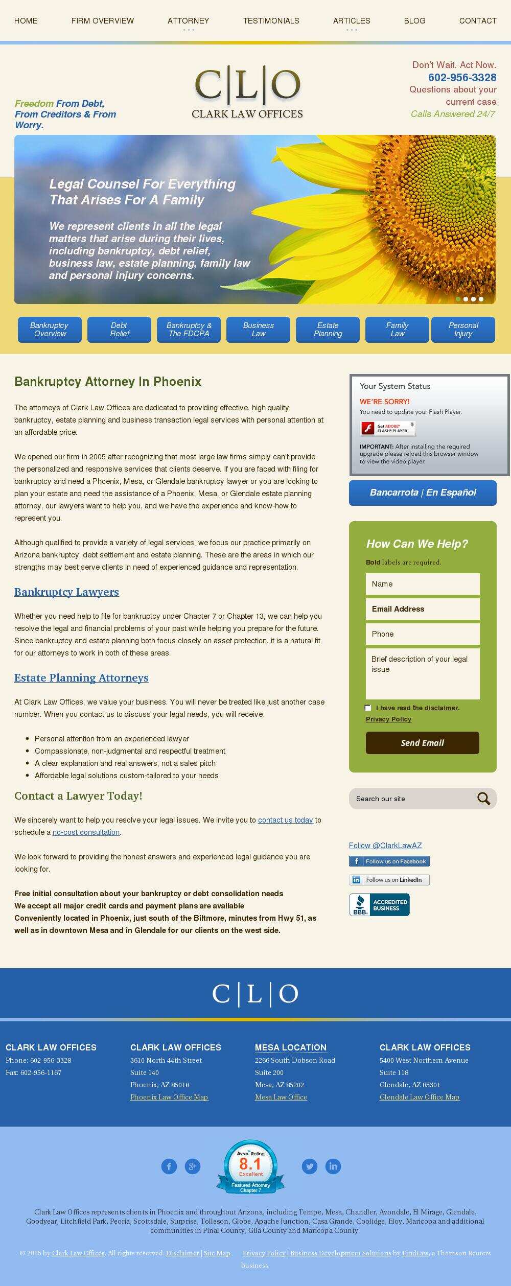 Clark Law Offices - Mesa AZ Lawyers