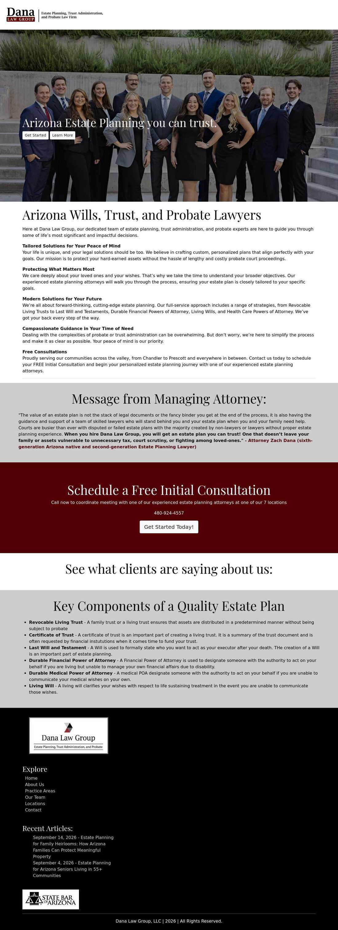 Dana Law Group, LLC - Mesa AZ Lawyers