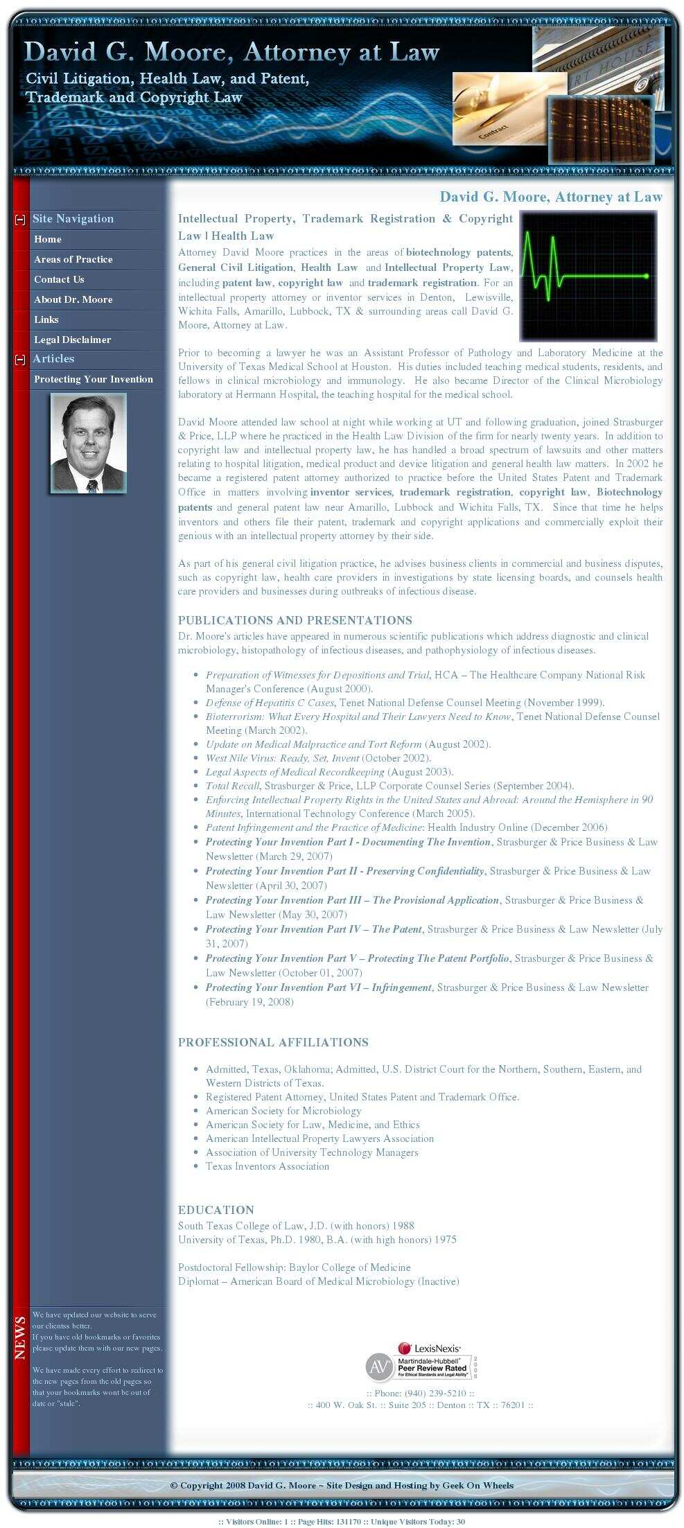 David G. Moore, Attorney at Law - Denton TX Lawyers