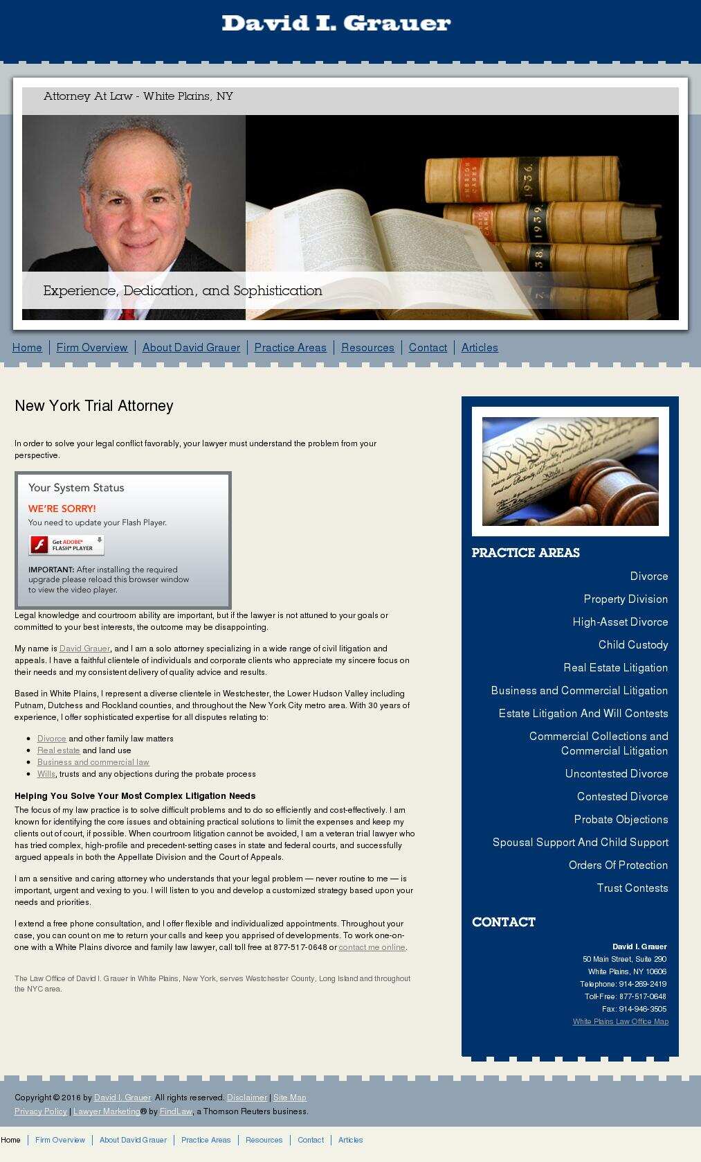 David I. Grauer - White Plains NY Lawyers