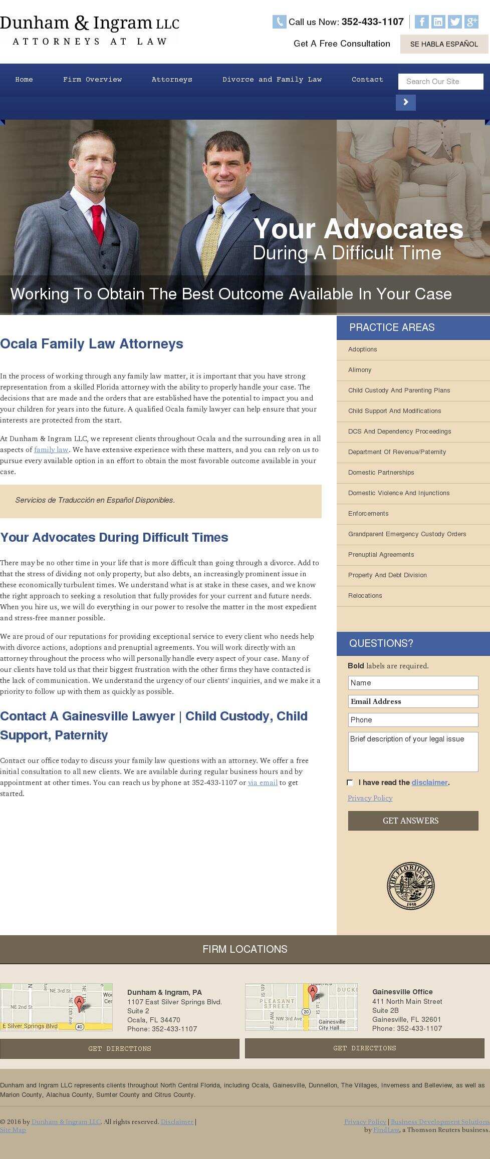 Dunham & Ingram LLC - Gainsville FL Lawyers