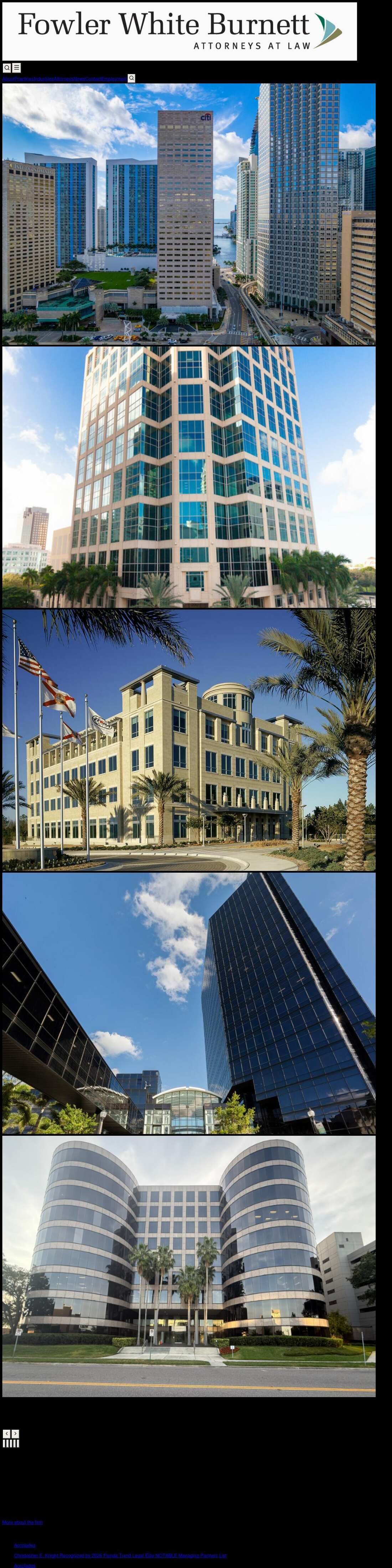 Fowler White Burnett, P.A. - Miami FL Lawyers