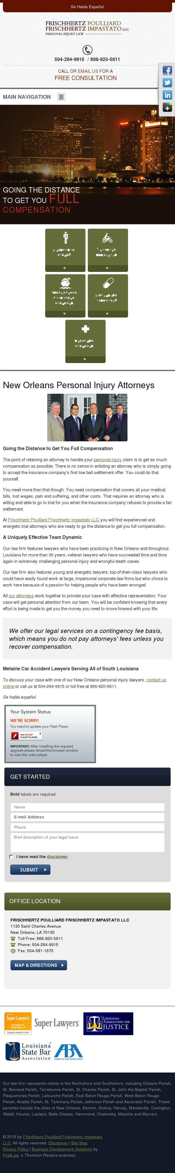 Frischhertz Poulliard Frischhertz Impastato LLC - New Orleans LA Lawyers