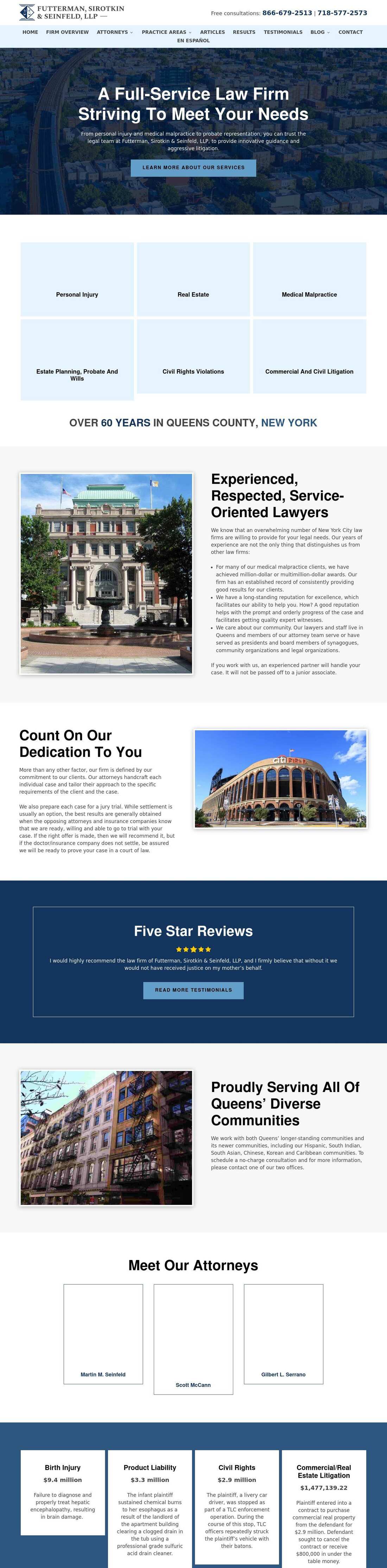 Futterman, Sirotkin & Seinfeld, LLP - New York NY Lawyers