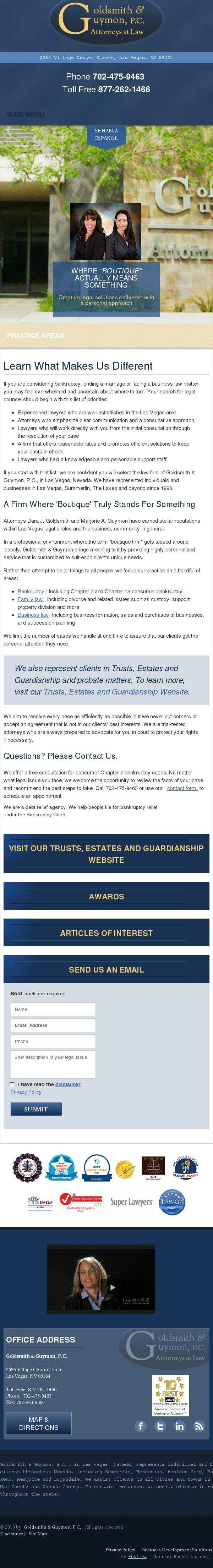 Goldsmith & Guymon P.C. - Las Vegas NV Lawyers