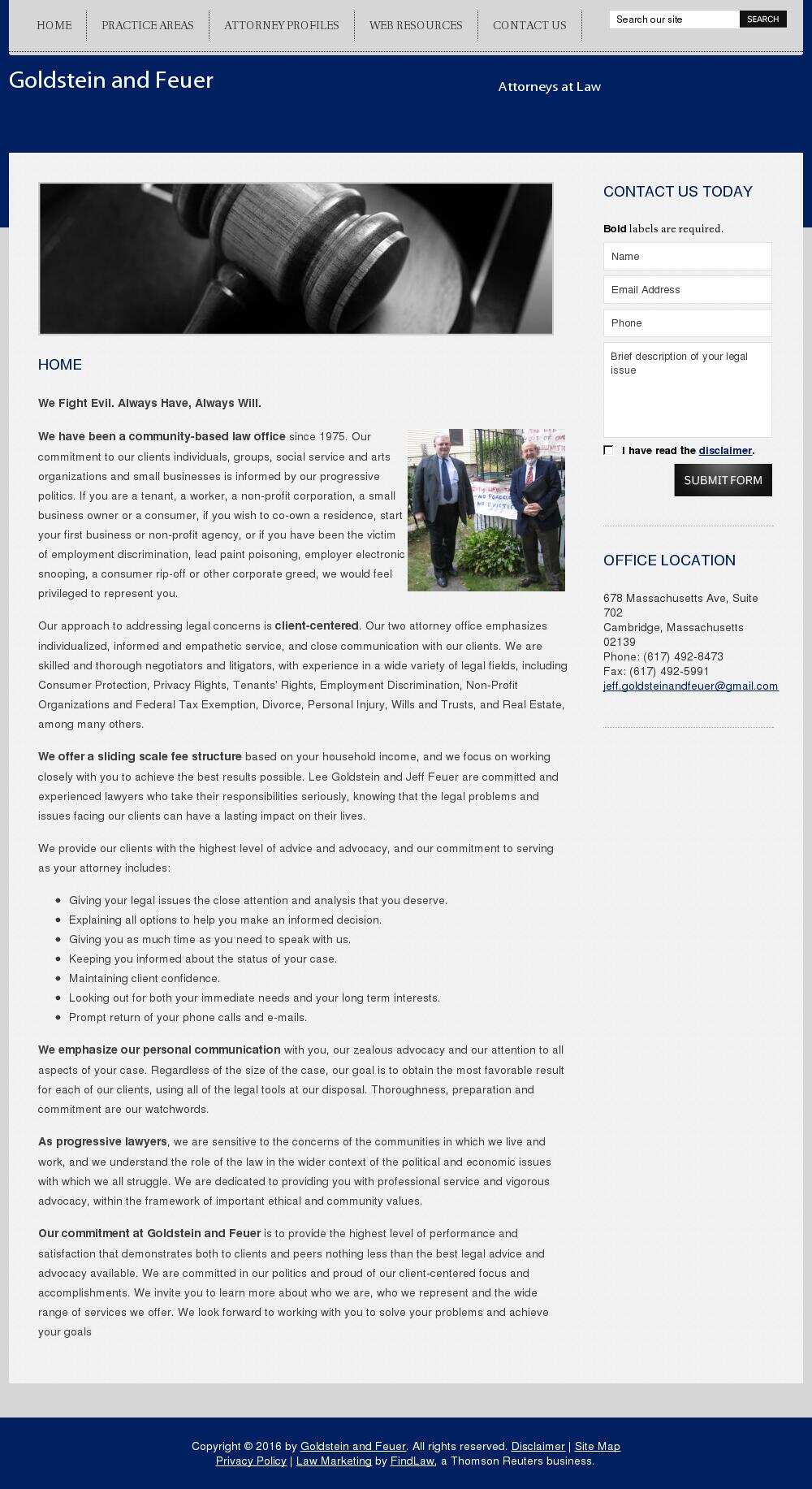 Goldstein and Feuer - Cambridge MA Lawyers