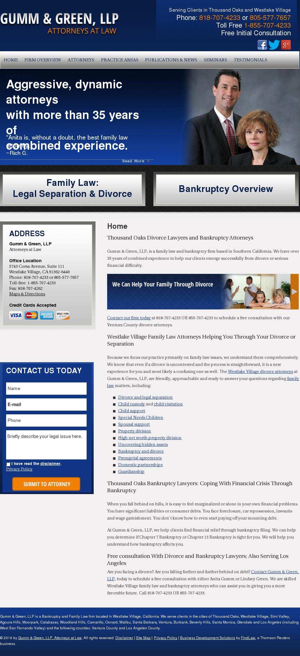 Gumm & Green, LLP, Attorneys at Law - Westlake Village CA Lawyers