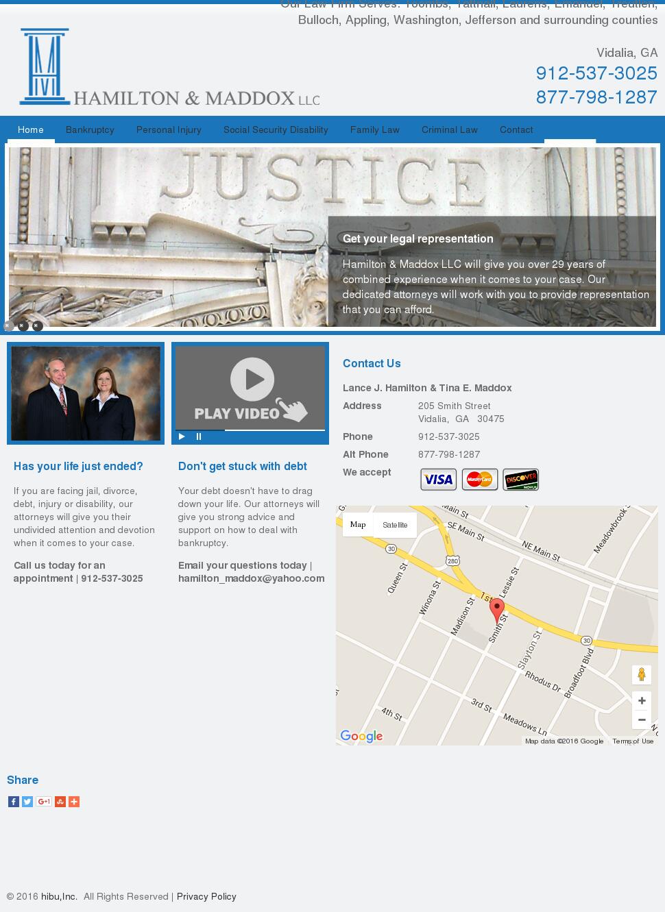 Hamilton & Maddox, LLC - Vidalia GA Lawyers