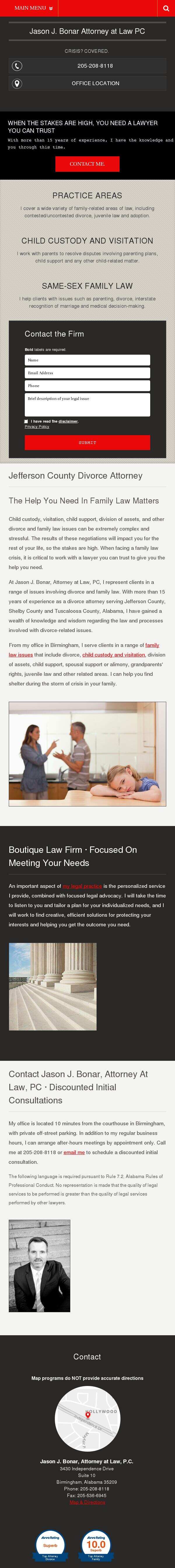 Jason J. Bonar, Attorney at Law, PC - Birmingham AL Lawyers