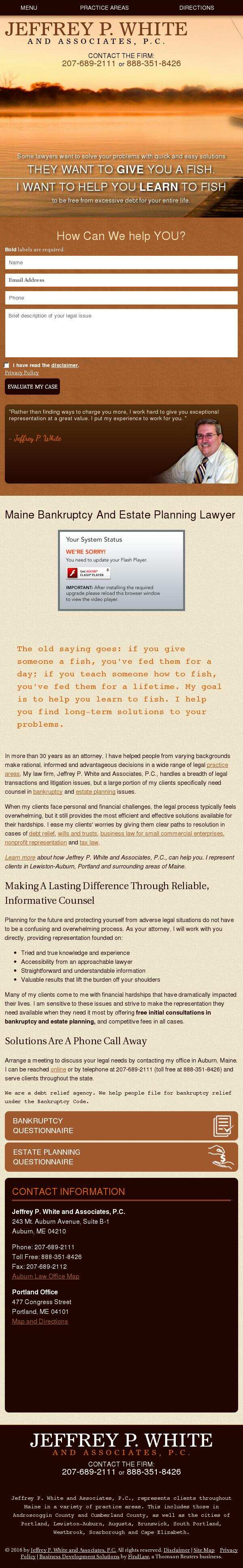 Jeffrey P. White & Associates, P.C. - Portland ME Lawyers