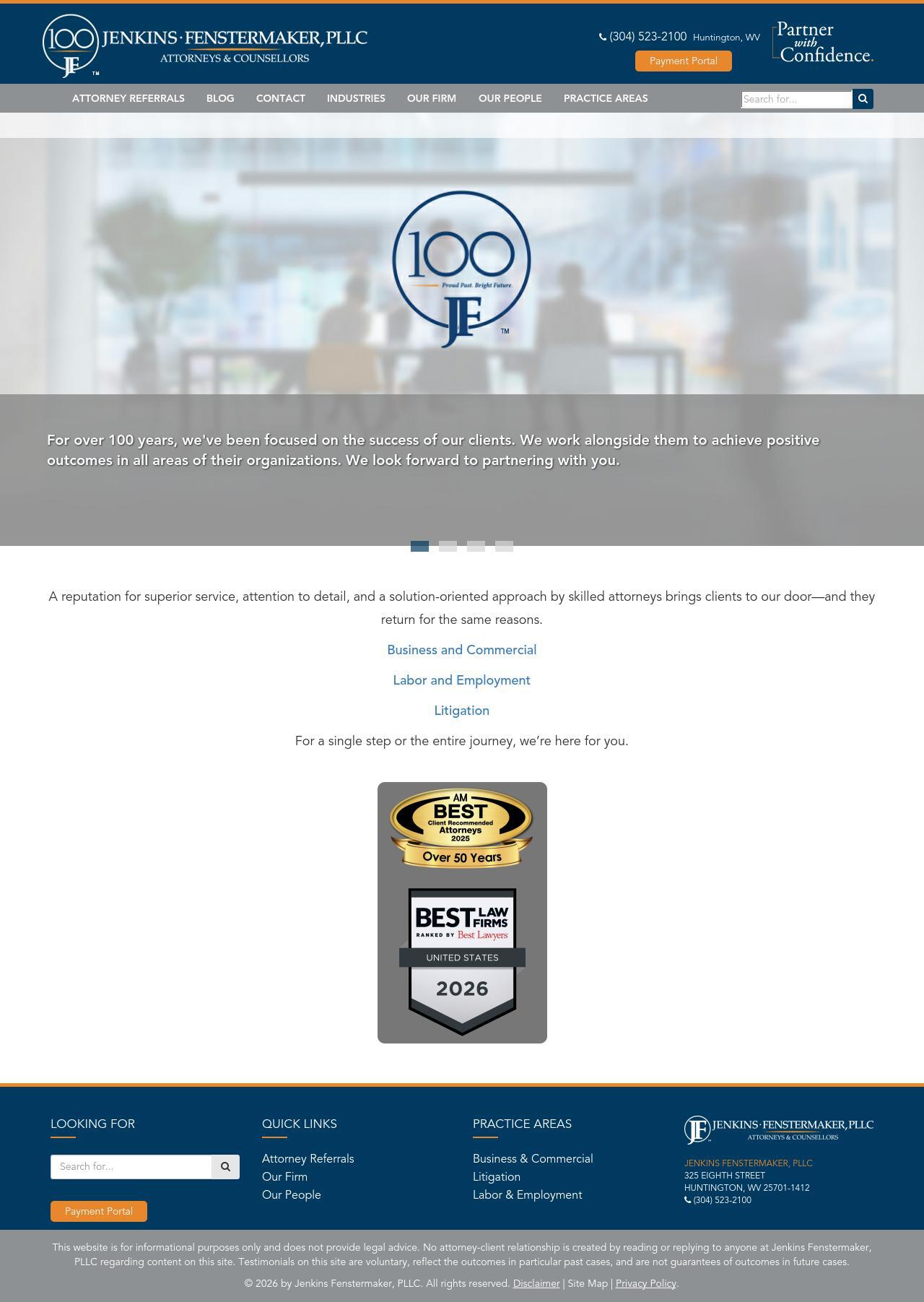 Jenkins Fenstermaker, PLLC - Huntington WV Lawyers