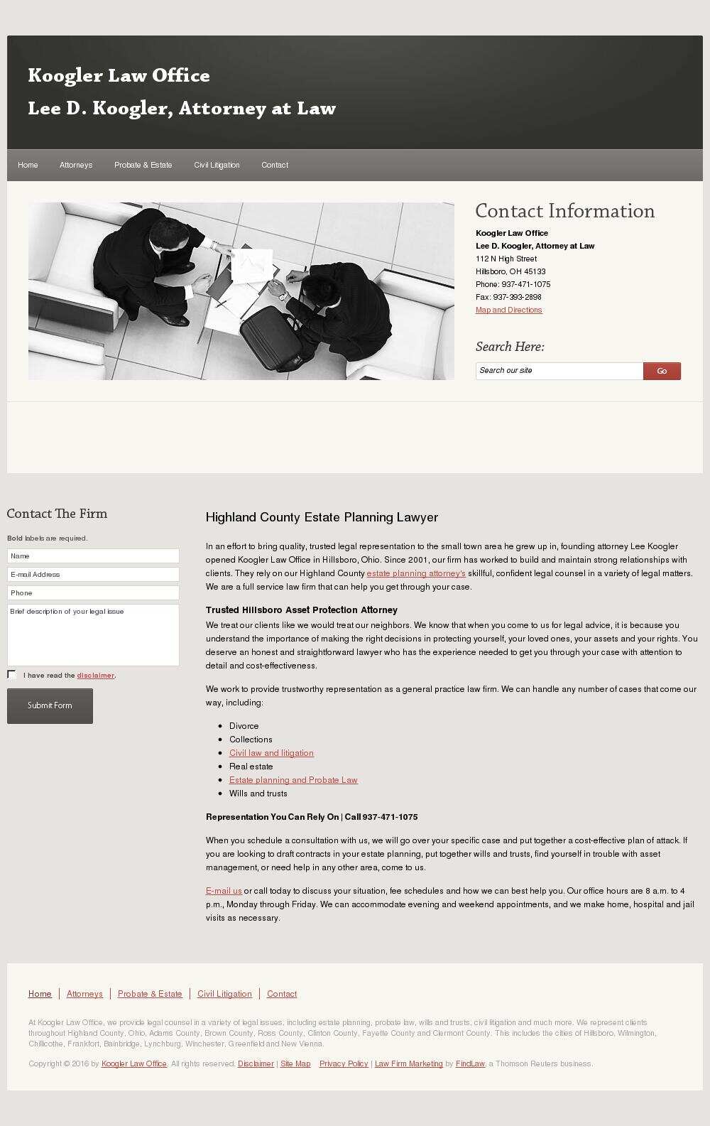 Koogler Law Office - Hillsboro OH Lawyers