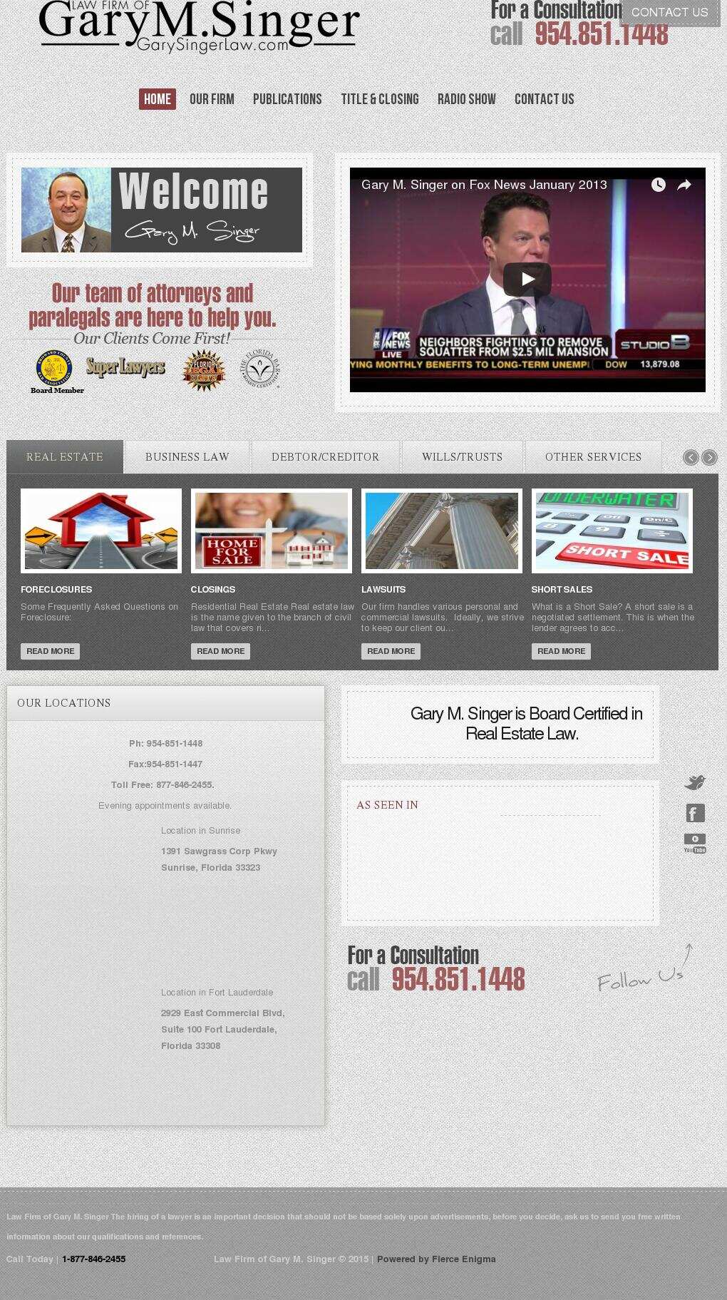 Law Firm of Gary M. Singer - Sunrise FL Lawyers