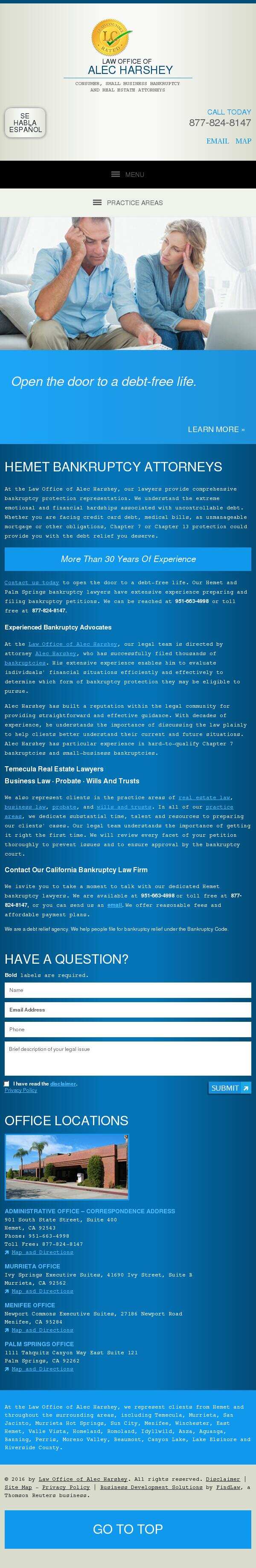 Law Office of Alec Harshey - Murrieta CA Lawyers