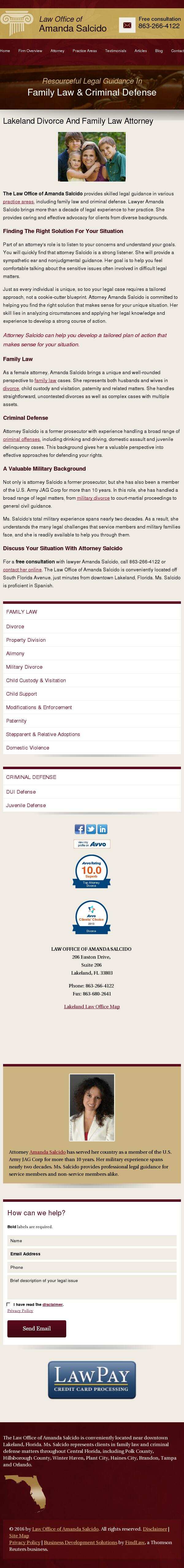 Law Office of Amanda Salcido - Lakeland FL Lawyers