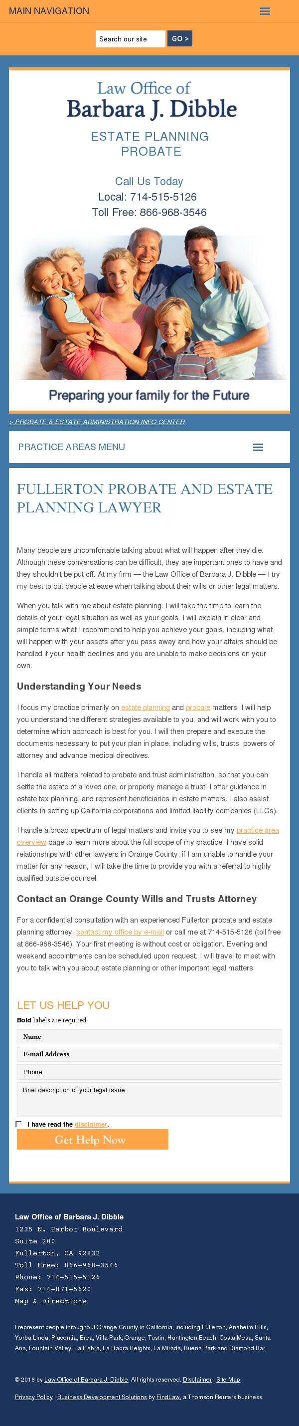 Law Office of Barbara J. Dibble - Fullerton CA Lawyers