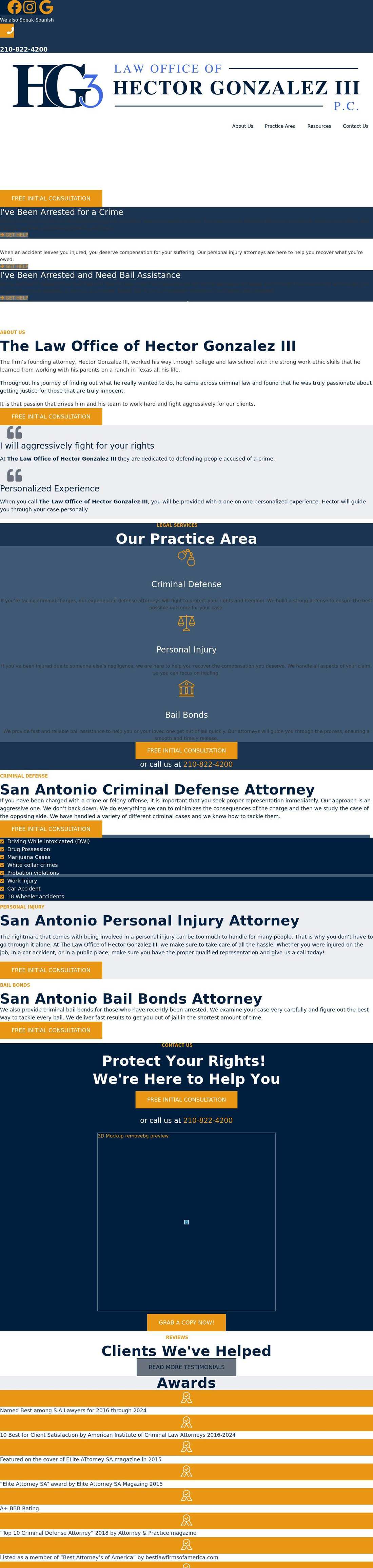 Law Office of Hector Gonzalez III, P.C. - San Antonio TX Lawyers