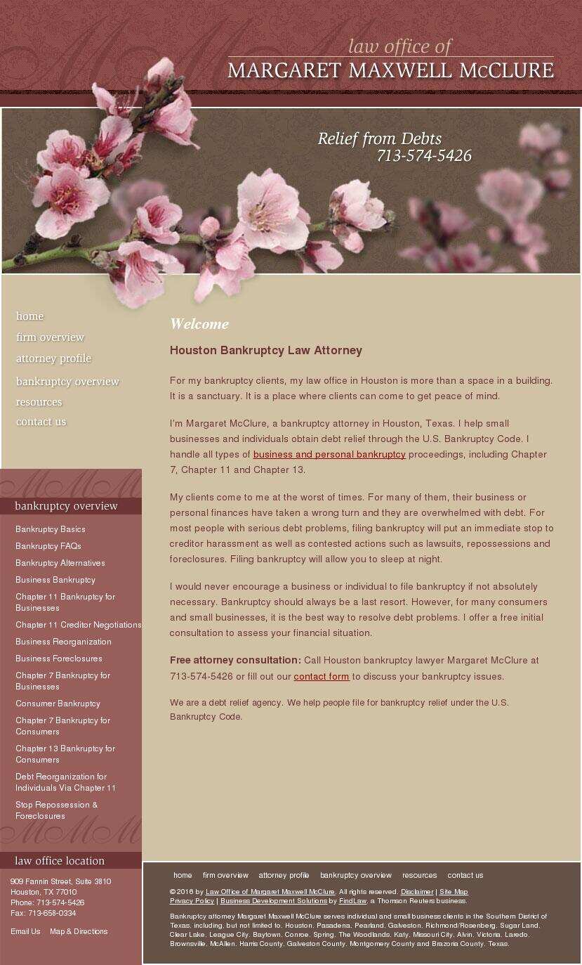 Law Office of Margaret Maxwell McClure - Houston TX Lawyers