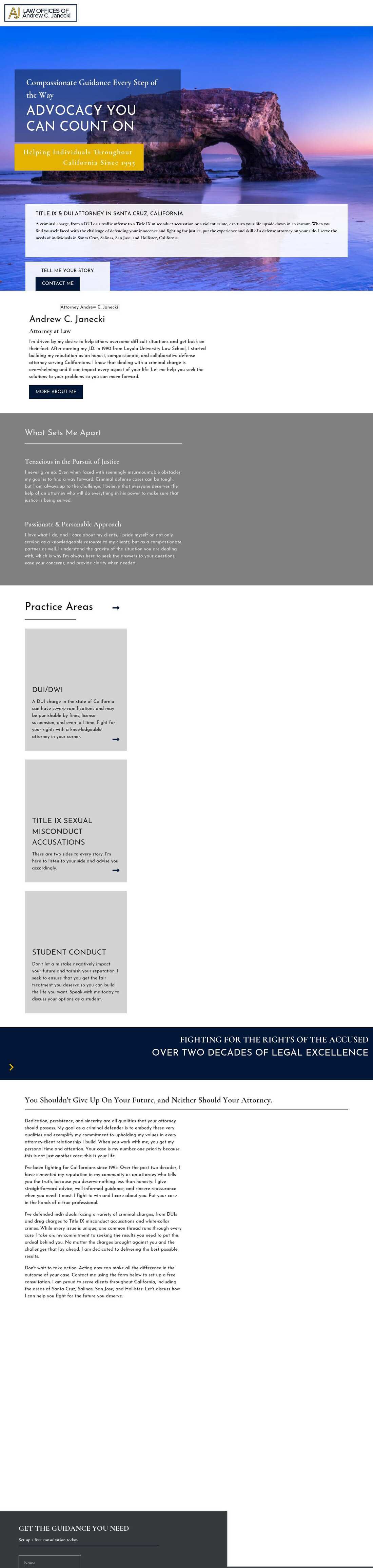 Law Offices of Andrew C. Janecki - Santa Cruz CA Lawyers