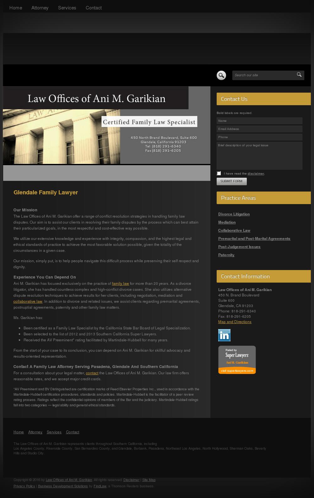 Law Offices of Ani M. Garikian - Glendale CA Lawyers