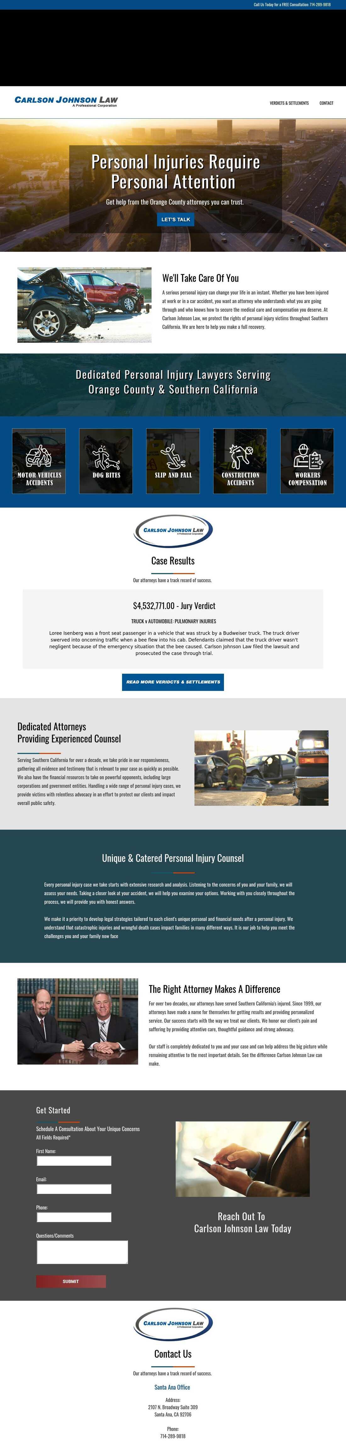 Law Offices of Carlson & Johnson LLP - Orange CA Lawyers
