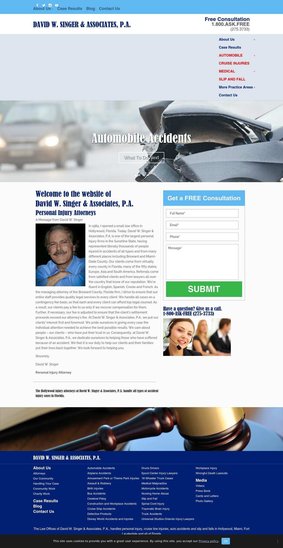 Law Offices of David W. Singer & Associates, P.A. - Hollywood FL Lawyers