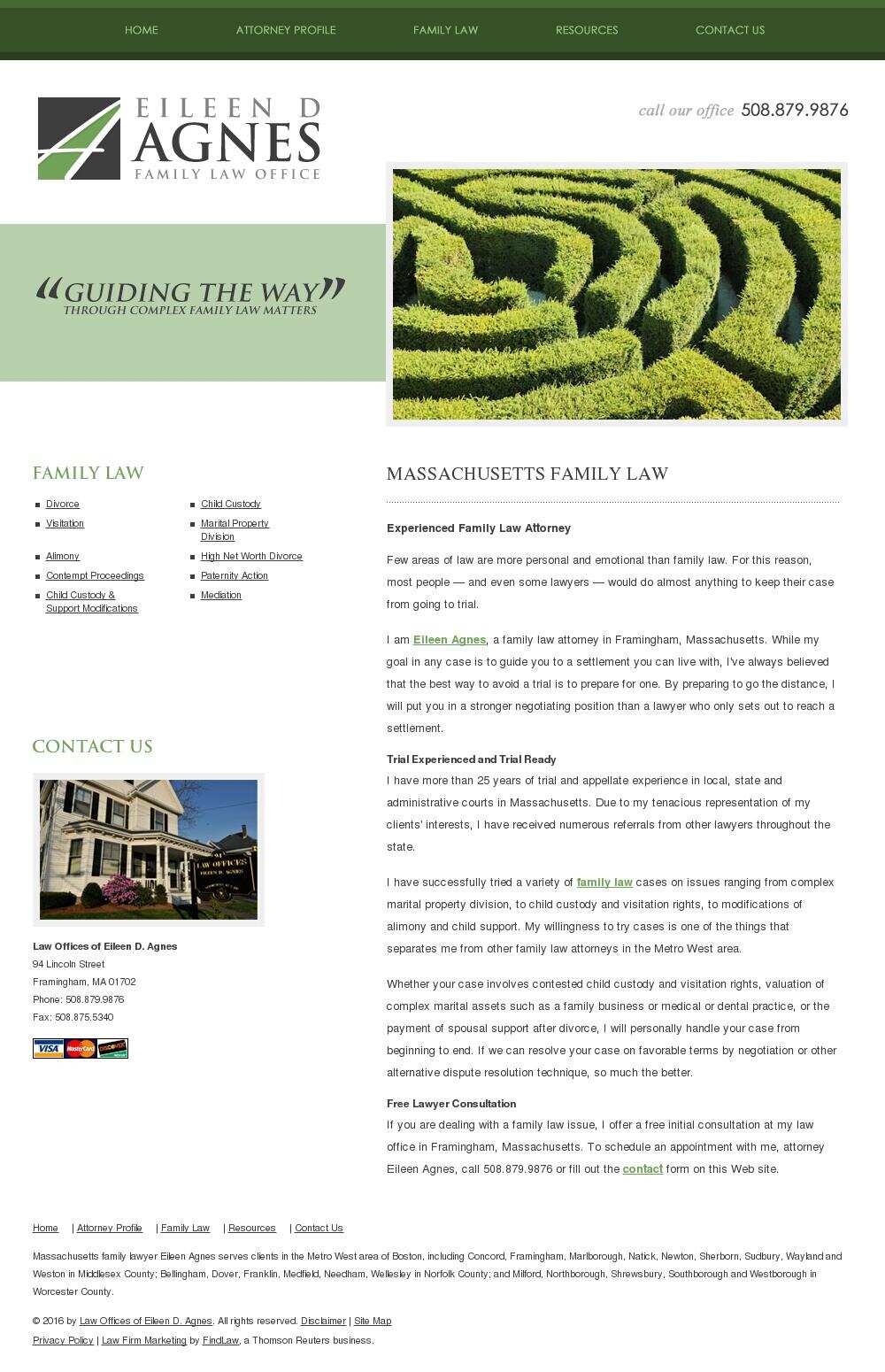 Law Offices of Eileen D. Agnes - Framingham MA Lawyers