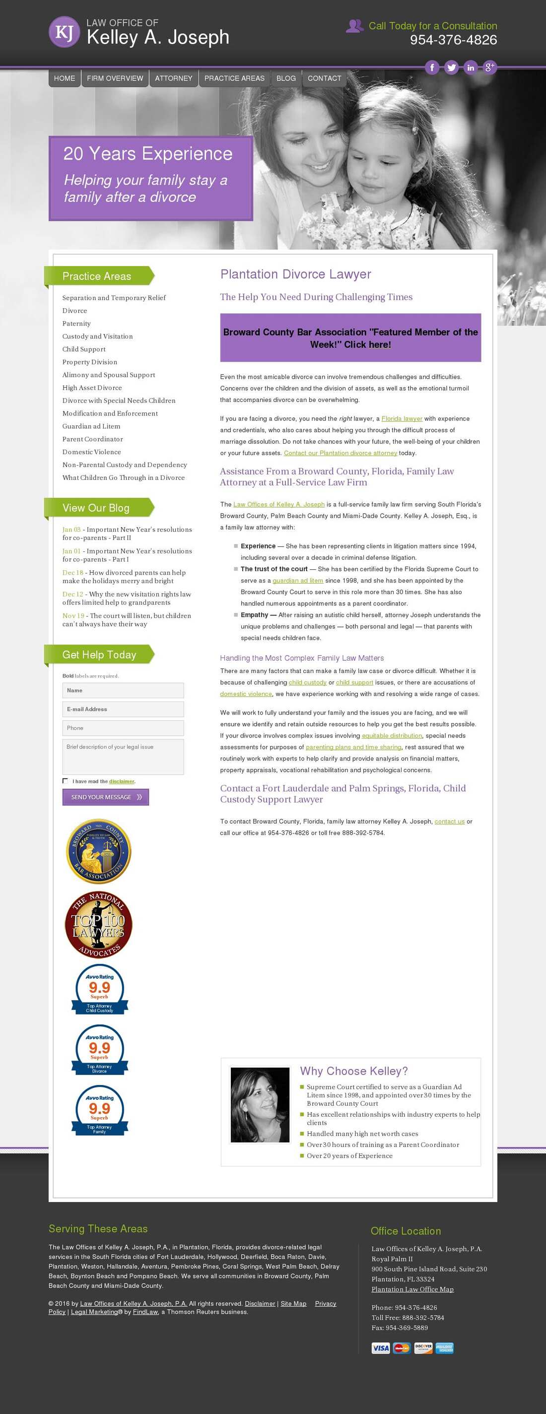 Law Offices of Kelley A. Joseph, P.A. - Plantation FL Lawyers