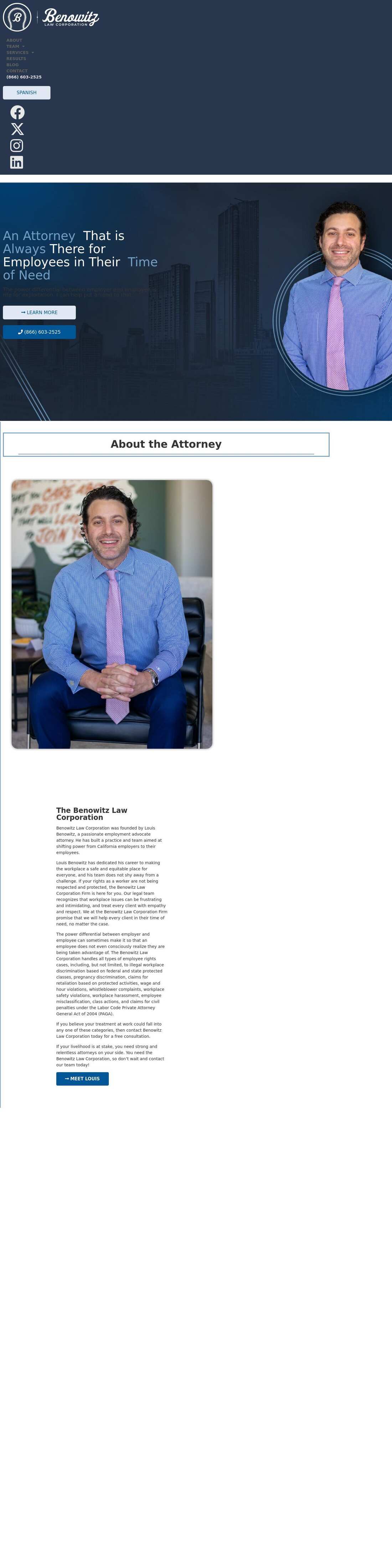 Law Offices of Louis Benowitz - Beverly Hills CA Lawyers