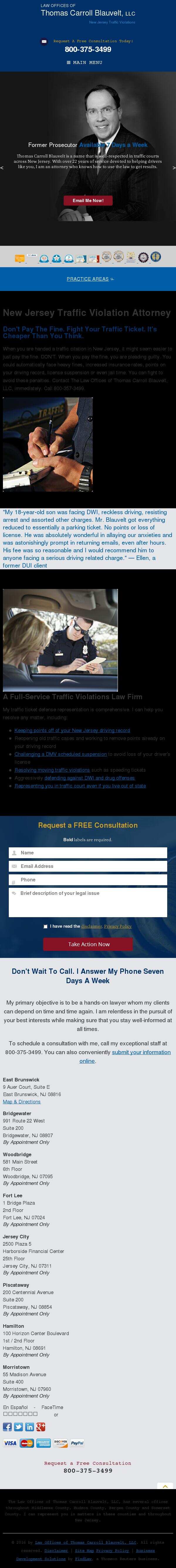 Law Offices of Thomas Carroll Blauvelt, LLC - East Brunswick NJ Lawyers