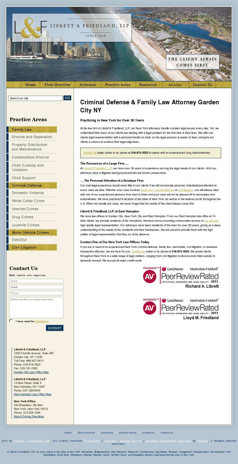 Librett Friedland & Lieberman, LLP - New York NY Lawyers
