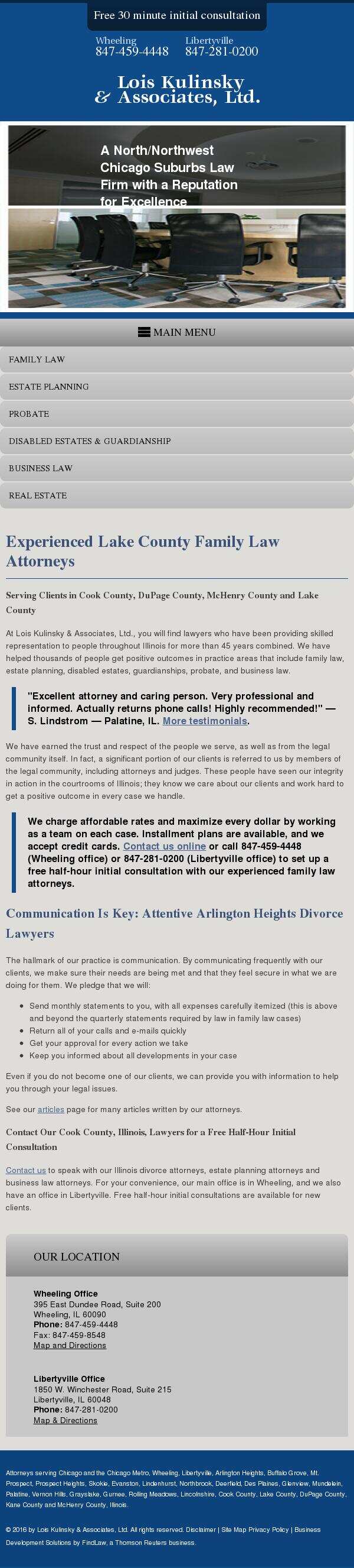 Lois Kulinsky & Associates, Ltd. - Wheeling IL Lawyers