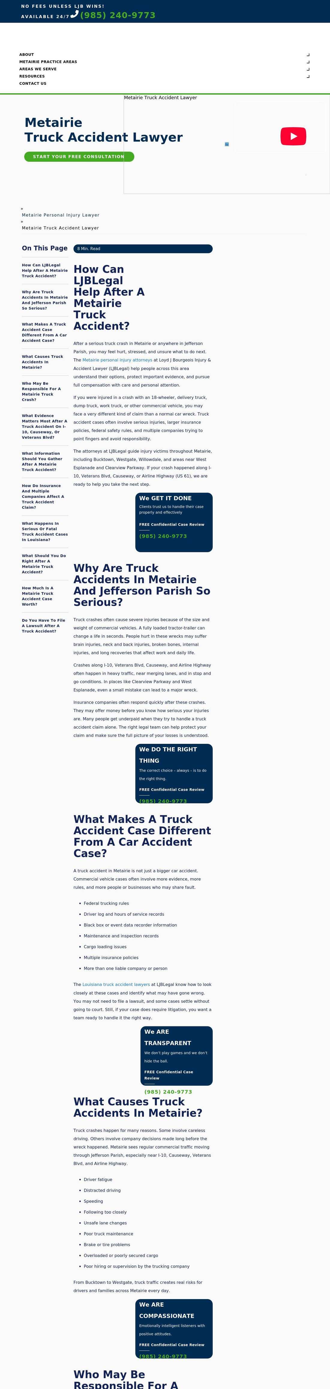 Loyd J Bourgeois Injury & Accident Lawyer - Metairie LA Lawyers