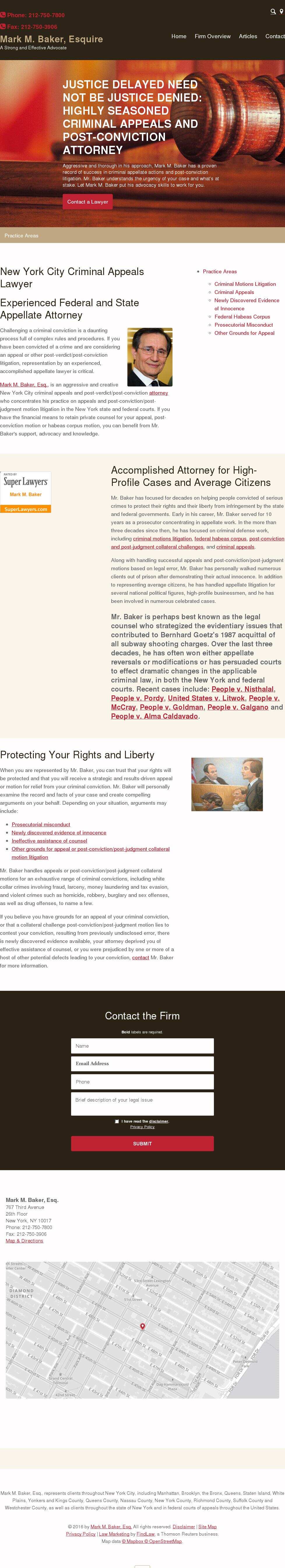 Mark M. Baker, Esq. - New York NY Lawyers