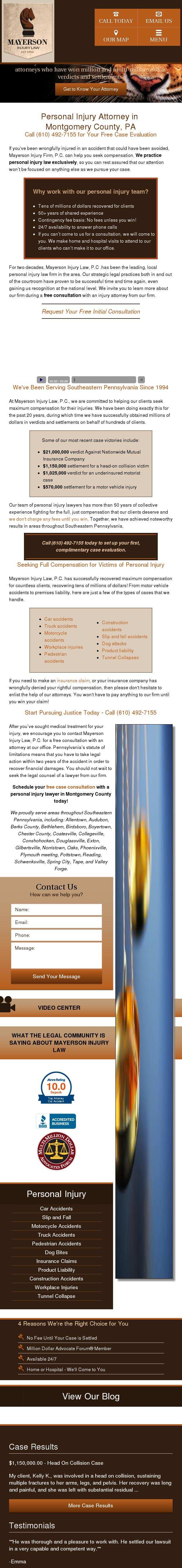 Mayerson Law, P.C. - Gilbertsville PA Lawyers